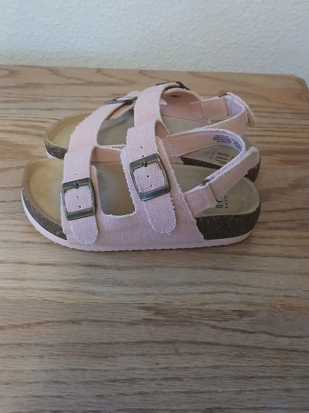 GAP Baby Girl Suede Double-Buckle Sandals